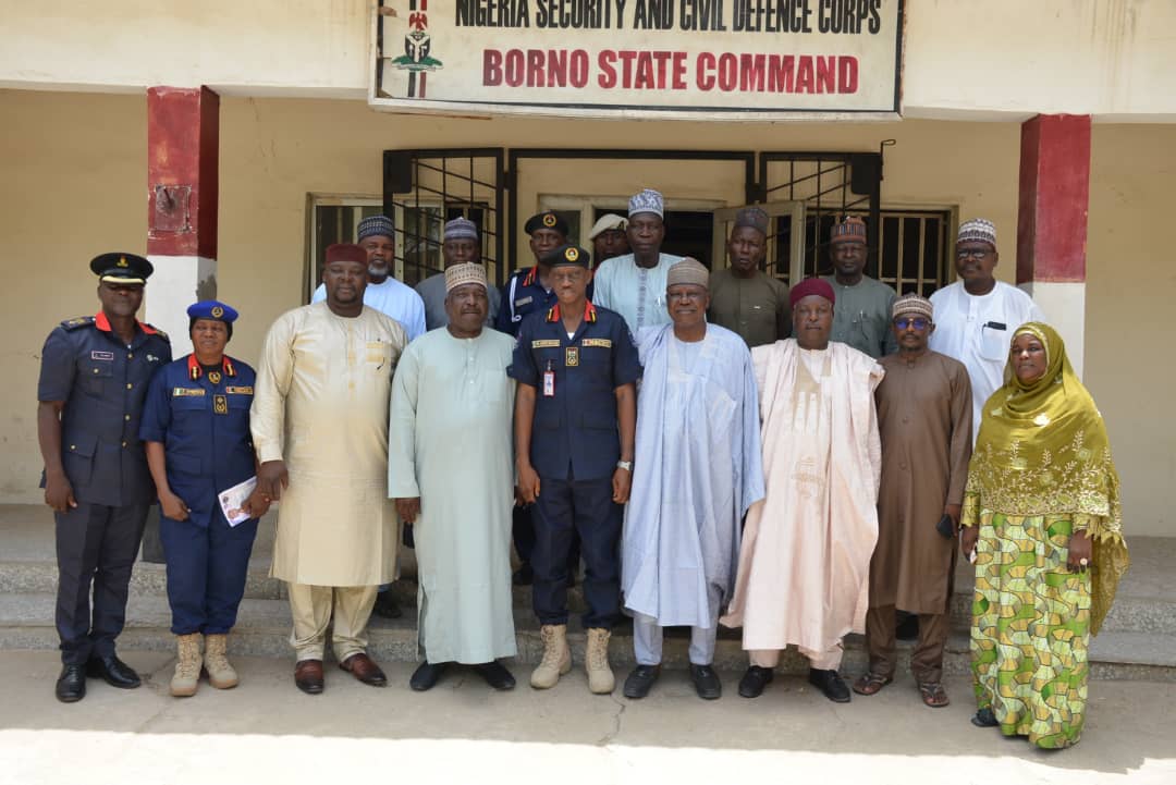 CBDA Management pays Courtesy Visit to NSCDC, Borno State Command.